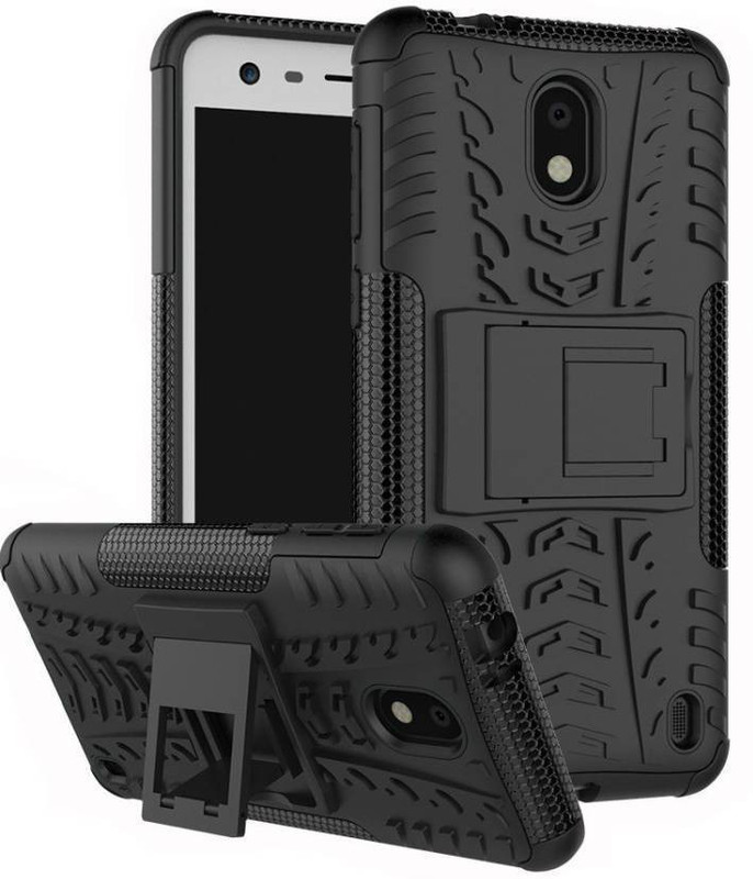 accessories kart Bumper Case for Nokia A1 tyre case with stand from accessories kart(black)