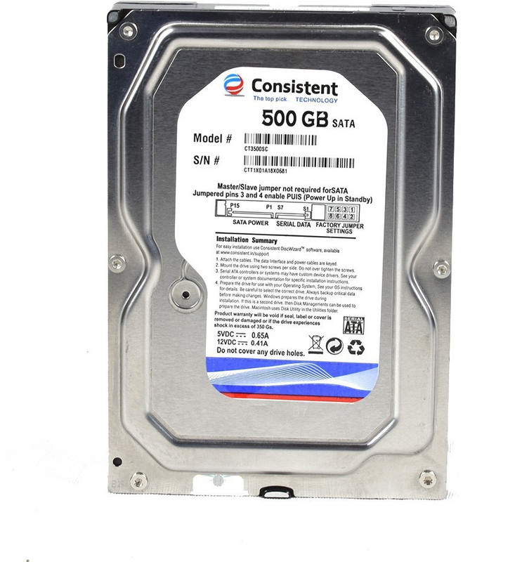 consistent 500gb 500 GB Desktop Internal Hard Disk Drive (500gb)