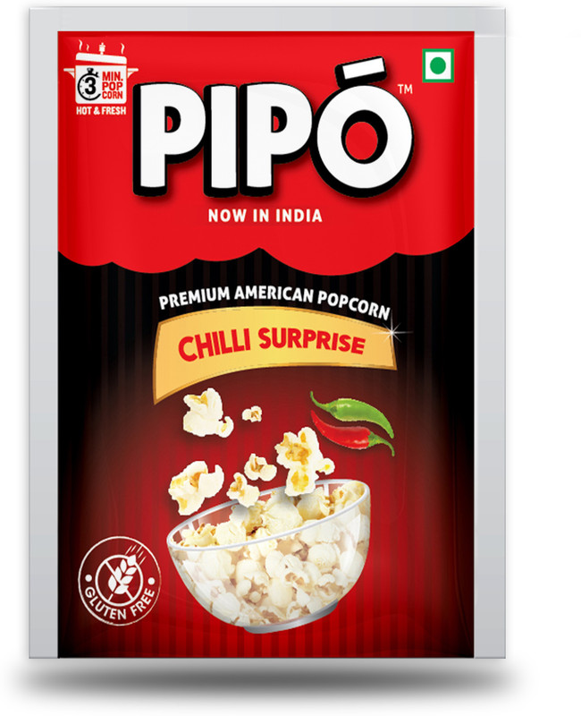 PIPO Popcorn Chilli Surprise Popcorn(400 g, Pack of 10)