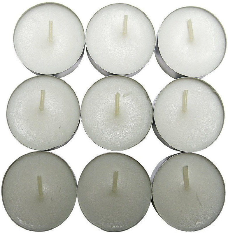 sliceter Unscented White Tea Lights | Decorative Candle Burns Up to 3 hours, Tea Light Candles for Wedding, Birthdays, Special Occasions and all other Decorative Events | Pack of 50 Candle(White, Pack of 9)