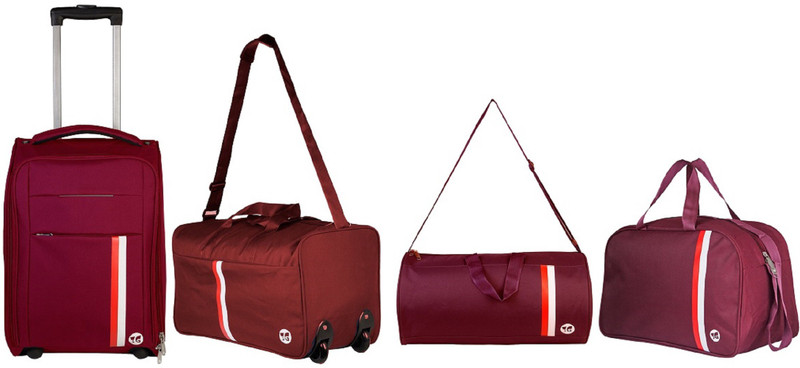 3G Suitcase, Duffel Bag Combo(Maroon)
