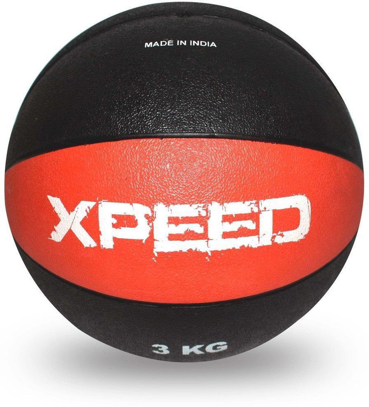 XpeeD XPEED Strength Power Fitness Workout Sturdy H Medicine Ball(Weight:  3 kg, Black)
