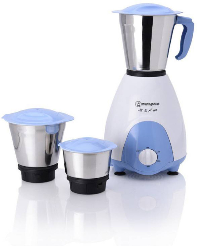 Westinghouse Elegant Designer MU50GB3A-DR 500-Watt Mixer Grinder with 3 Jars (Blue/White) 240 W Mixer Grinder(White, Blue, 3 Jars)