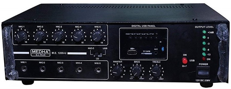 MEDHA DJ 120 W AV Power Amplifier(Black)