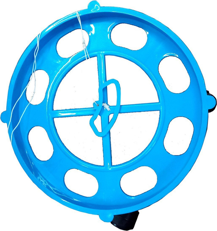 Shoppernation Durable Hard Plastic Made Gas Cylinder Stand Trolley Gas Cylinder Trolley(Multicolor)