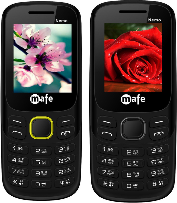Mafe Nemo Combo of Two Mobiles(Black&Grey, Black&Yellow)