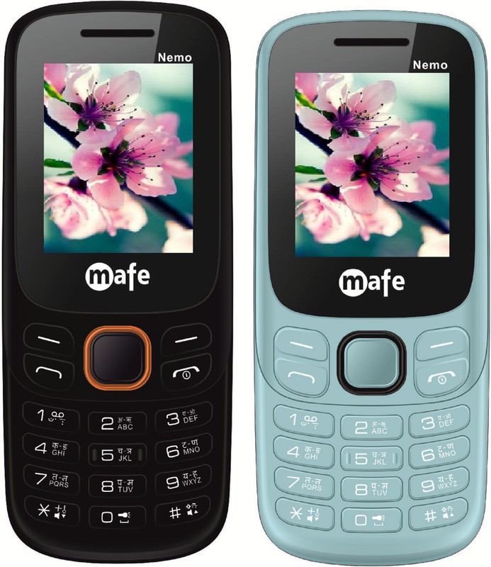 Mafe Nemo Combo of Two Mobiles(Black&Orange, Blue&Black)
