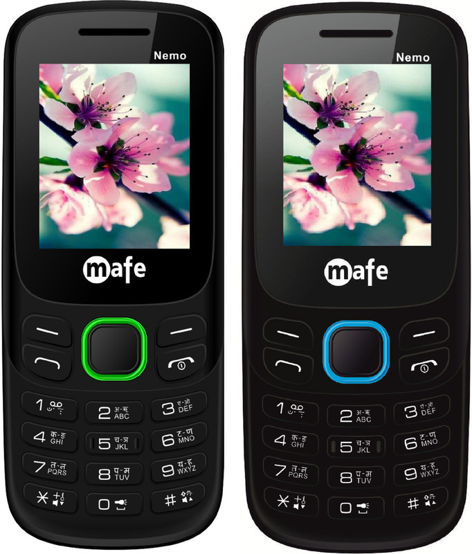 Mafe Nemo Combo of Two Mobiles(Black&Blue, Black&Green)