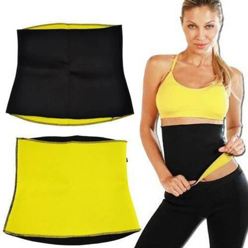 futurestyle Slimming Exercise Waist Sweat Belt Wrap Fat Body Slimming Belt(Black)