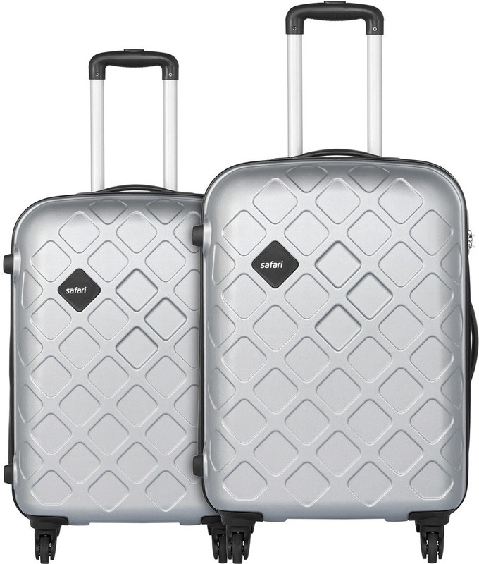 Safari Check-in Suitcase Combo(Silver)