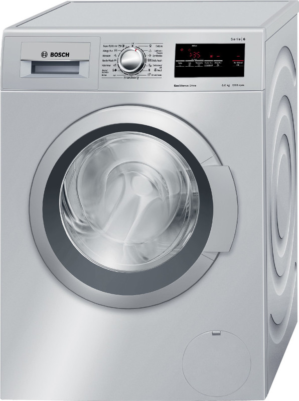 Bosch 8 kg Fully Automatic Front Load with In-built Heater Silver(WAT24168IN)