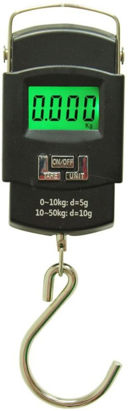 Iktu Weighing Scale Digital Heavy Duty Luggage Weigh MAchine Portable, Hook , 50Kg Weighing Scale(Black)