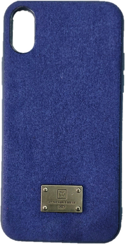 accessories kart Back Cover for Iphone X high quality leather pouch(blue)