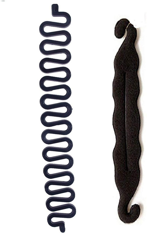 stylazo Hair Bun Maker And Braids Tools Hair Accessories For Women Hair Styling Accessories For Women, Black Hair Accessory Set(Black)