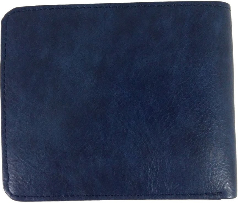 mont Men Blue Artificial Leather Wallet(6 Card Slots)