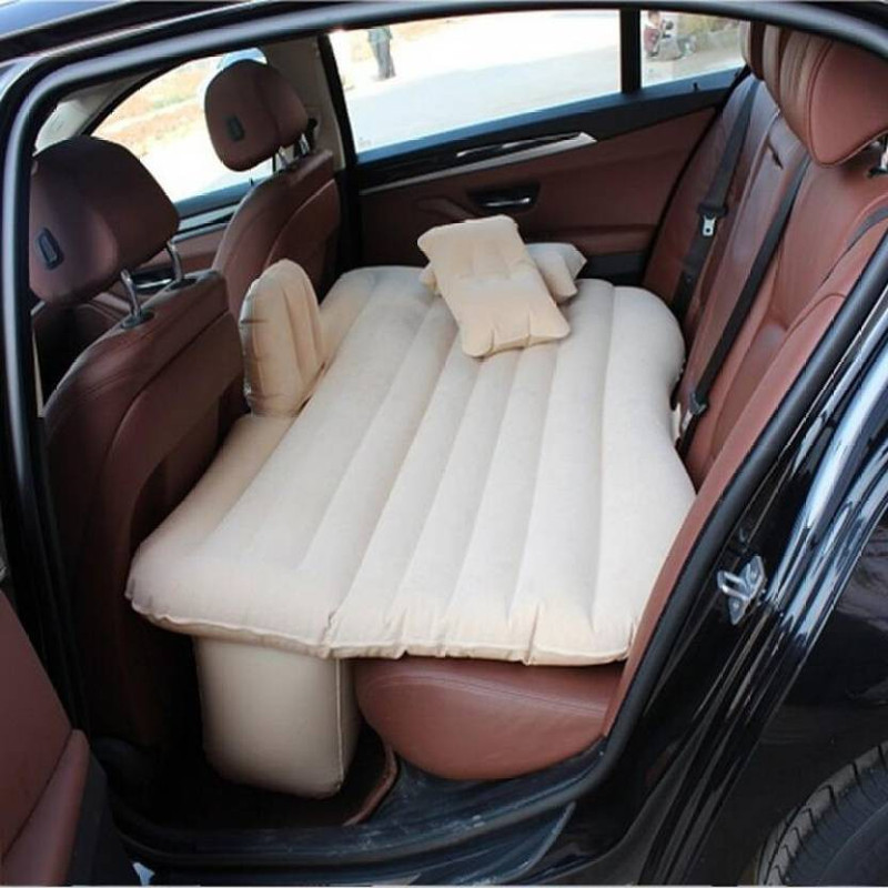 westturn Inflatable Air Bed Beige Car Bed Outdoor Travel Mattress(Multi color) Travel Blue Comfortable 5 In 1 Air Sofa Multipurpose Matress Airbed Overnighter With Pump For Tourism Outdoor Camping Swimming Pool Car Inflatable Bed(Universal)