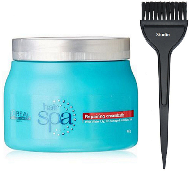 studio Hair Brush, L'oreal Professional Repairing Creambath Spa Hair Mask Cream 490 gm(2 Items in the set)