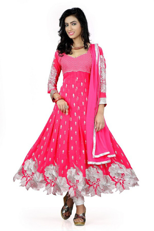 Mert India Georgette Embroidered Salwar Suit Material(Unstitched) Mert India Georgette Embroidered Salwar Suit Material(Unstitched)