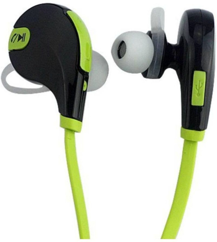pal collection Wireless Portable Bluetooth Headphone V+4.1 Excellent voice Quality Headphone Bluetooth Headset with Mic (Green, Black, On the Ear) Bluetooth Headset with Mic(Green, Black, On the Ear)