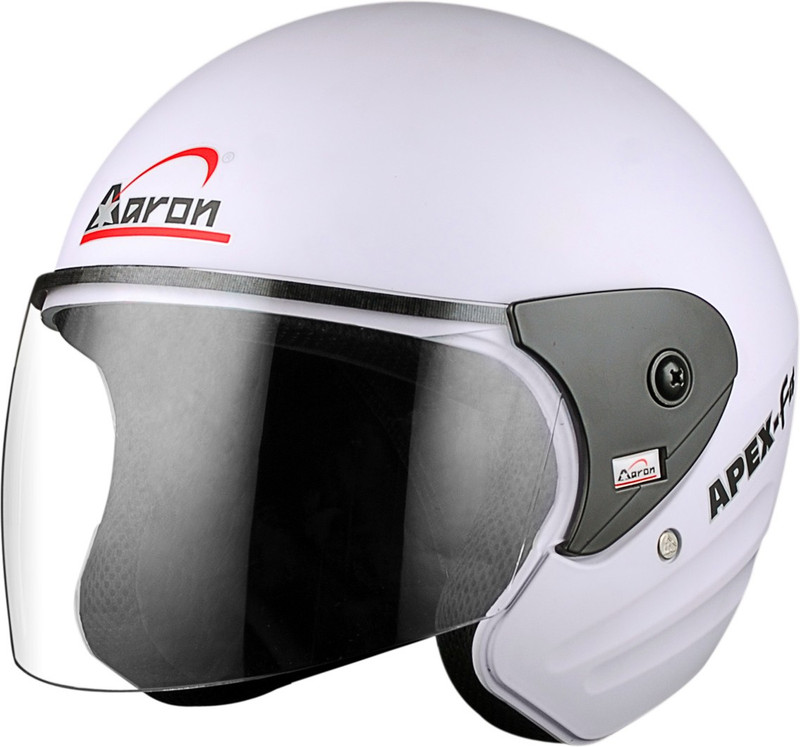 aaron Apex Fit Motorbike Helmet(White)