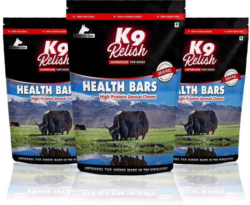 k9 relish Yak Milk Chews Milk Dog Treat(100 g, Pack of 3)