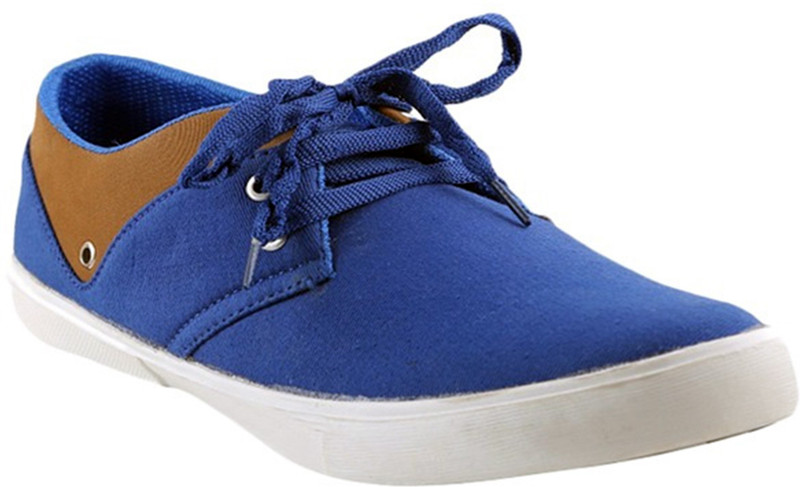 affron Canvas Shoes For Men(Blue, Brown)