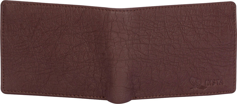 insta service Men Brown Artificial Leather Wallet(10 Card Slots)