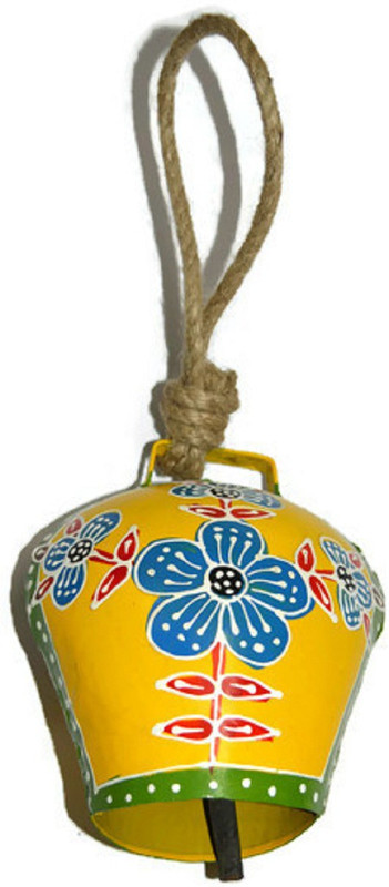 the bells handi014 Iron Decorative Bell(Yellow, Pack of 1)