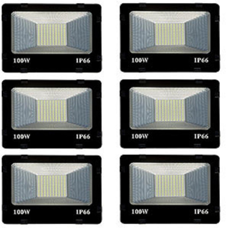 Quality Motto™ 100wledfloodlightpackof6ip66 Flood Light Outdoor Lamp(White)