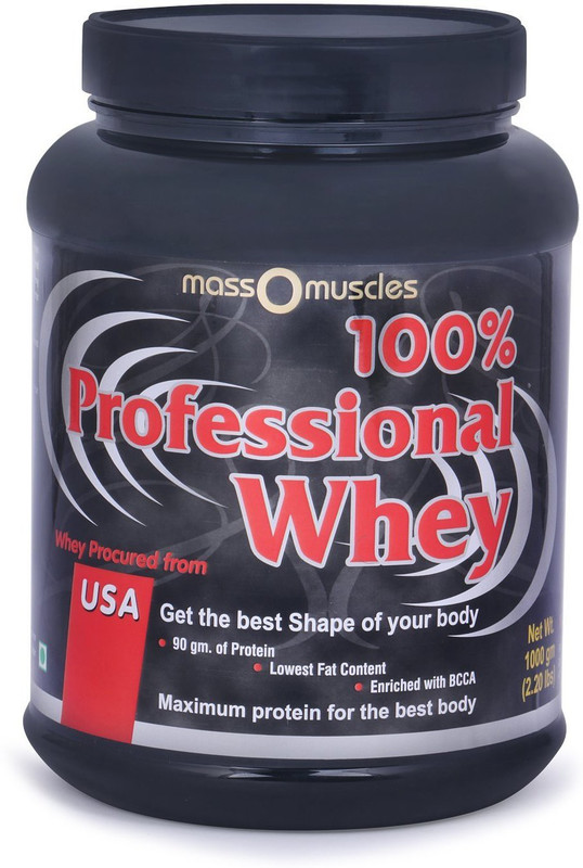 massomuscles 100% professional Whey Protein for maximum Muscle Growth procured from USA Whey Protein(1000 g, Choco-Coffee)