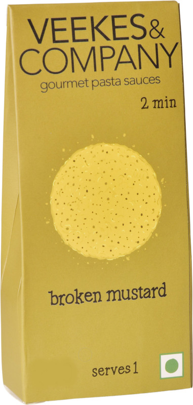 veekes and company Broken Mustard Gourmet Pasta Sauce 100 g(Pack of 4)