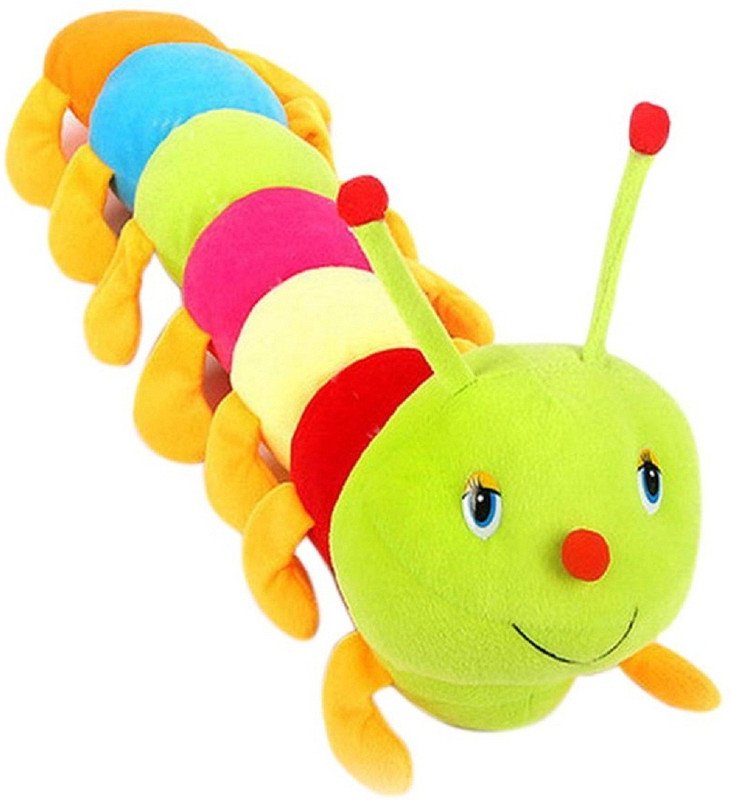 arthr Beautiful Cute Colorful Caterpillar Soft Toy - 55 cm  - 15 mm(Multicolor)