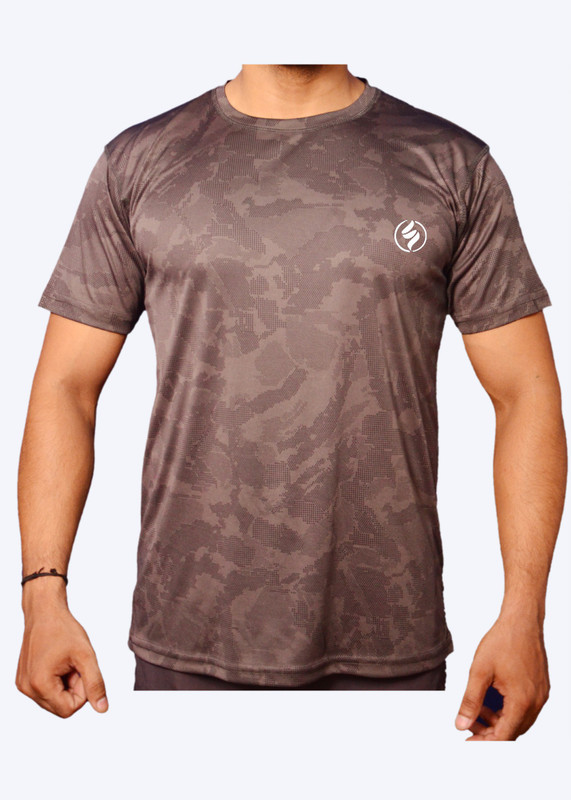 sh saha enterprises Printed Men Round Neck Grey T-Shirt