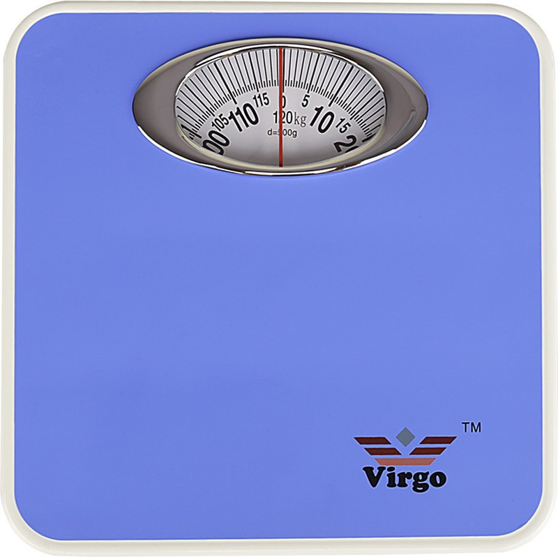 BALANZA VIRGO Sky Blue iron analog personal Weighing Scale(SKY BLUE)