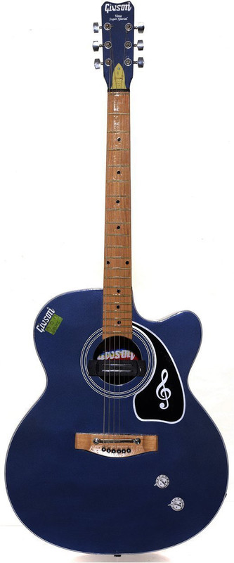 givson 41" Cut-A-Way Guitar Rosewood Acoustic Guitar(blue)
