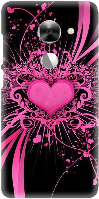 PNBEE Back Cover for LetV LeEco Le Max 2, X820 -Pink Heart Printed Back Case Cover(Multicolor, Hard Case)