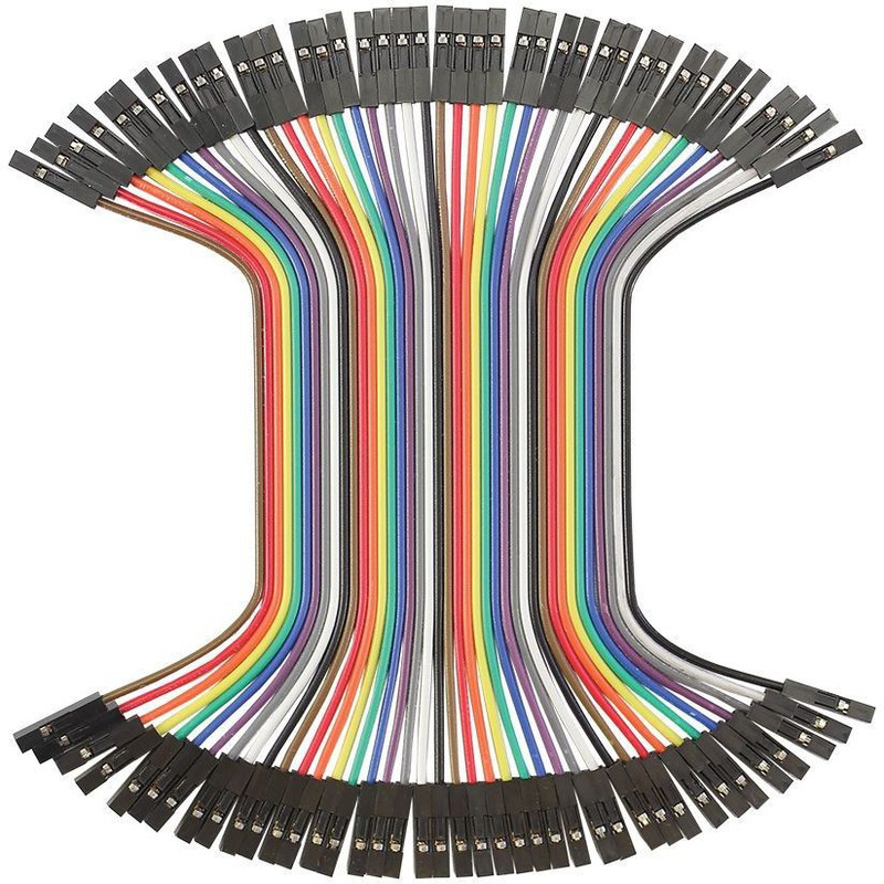 DIY Female To Female Jumper Wire Bundle 20cm (40pcs)(Multicolor) Interconnect Electronic Hobby Kit