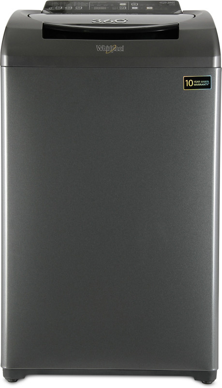Whirlpool 6.5 kg Fully Automatic Top Load with In-built Heater Grey(360 Degree Bloomwash Ultra 6.5 Graphite 10YMW)