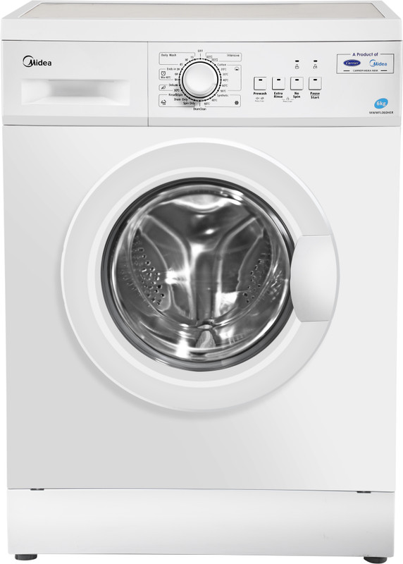 Midea 6 kg Fully Automatic Front Load with In-built Heater White(MWMFL060HER)