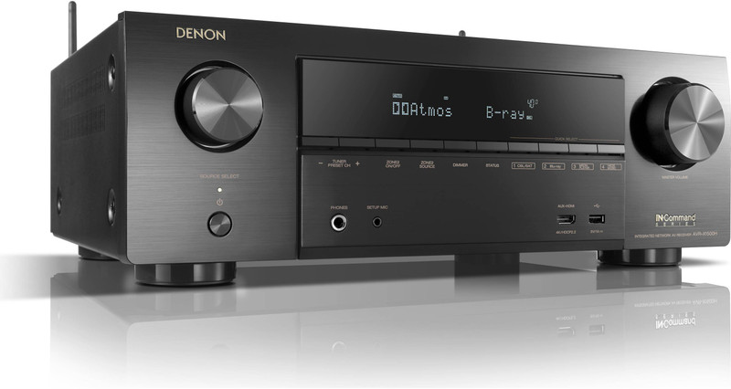 Denon X1500H 7.2 Ch. Home Theater Receiver with Wi-Fi®, Bluetooth®, 430 W AV Power Receiver(Black)