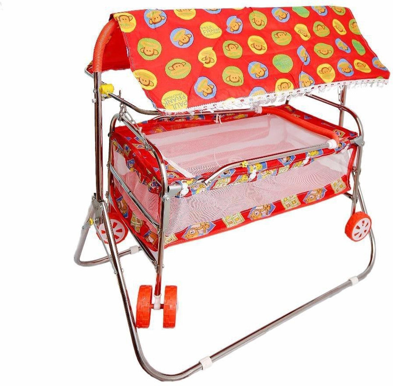 baba ji enterprises sweet baby Bassinet(Multicolor, Red)