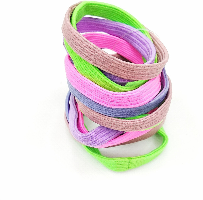 fairytale Premium Quality Hair Bands Elastic Rubber Bands Accessories for Girls/Women , Bright Colors for The Summer (Set Of 10 Pcs) Rubber Band(Multicolor)