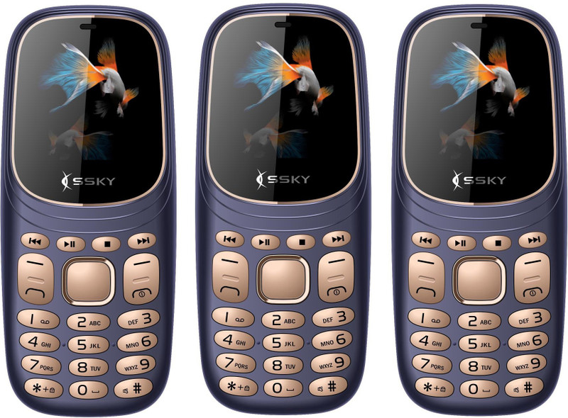 Ssky K7 Pro Combo of Three Mobiles(Blue) Ssky K7 Pro Combo of Three Mobiles(Blue)