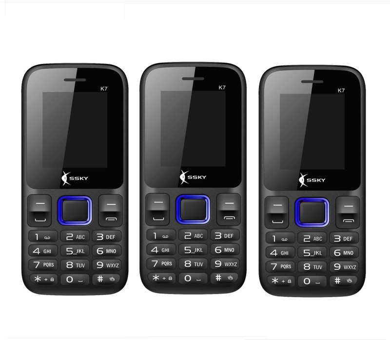Ssky K7 Combo of Three Mobiles(Black&Blue) Ssky K7 Combo of Three Mobiles(Black&Blue)