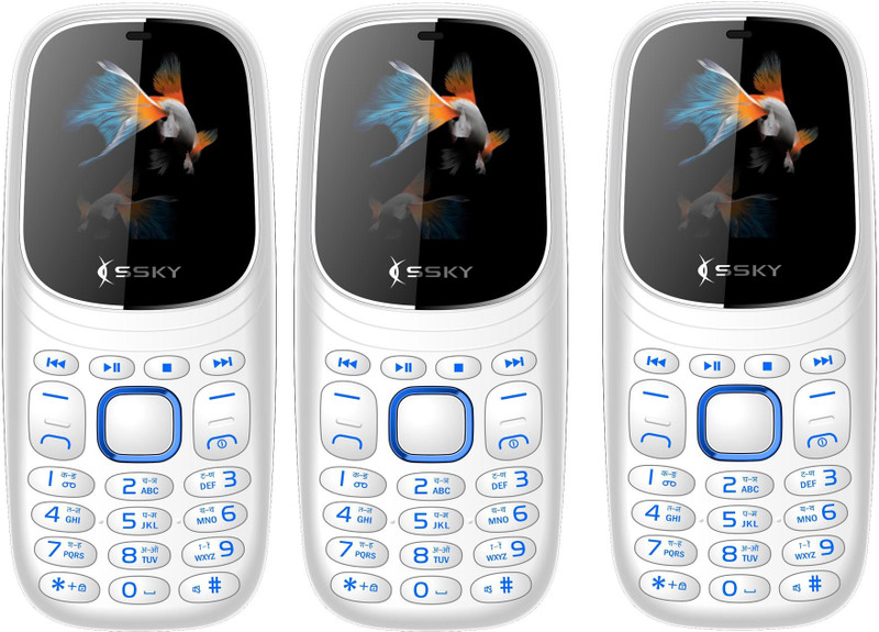 Ssky K7 Pro Combo of Three Mobiles(White) Ssky K7 Pro Combo of Three Mobiles(White)