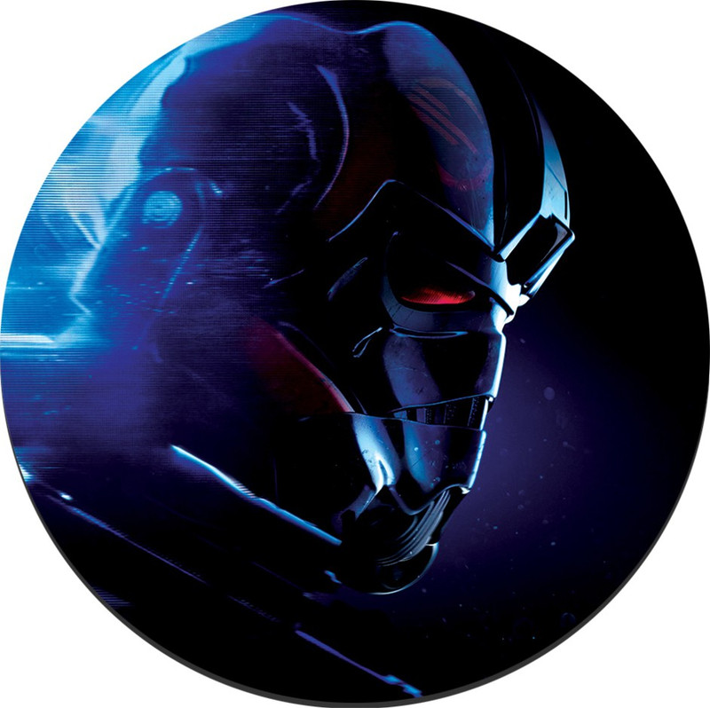 CRAZYINK MPADROUND-Blue Helmet Mousepad(Multicolor)