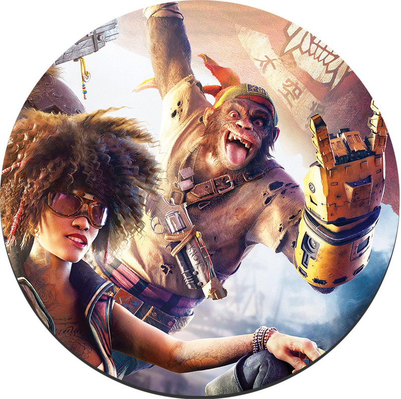 CRAZYINK MPADROUND-Yo Yo Monkey n Team Mousepad(Multicolor)