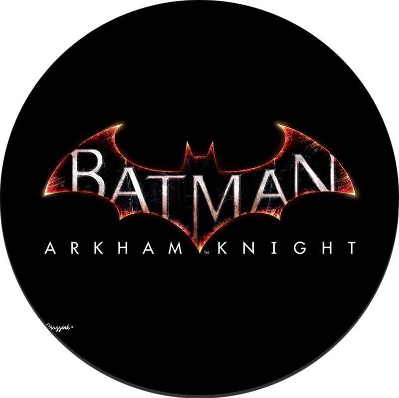 CRAZYINK MPADROUND-Arkham Knight Mousepad(Multicolor)