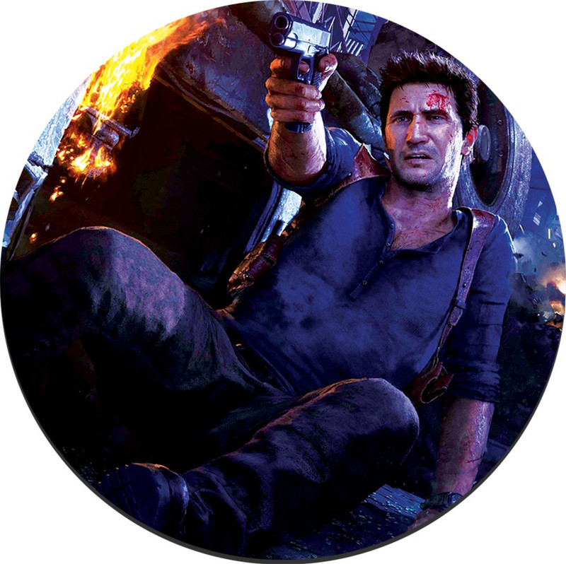CRAZYINK MPADROUND-Normal Guy Shooting Mousepad(Multicolor)