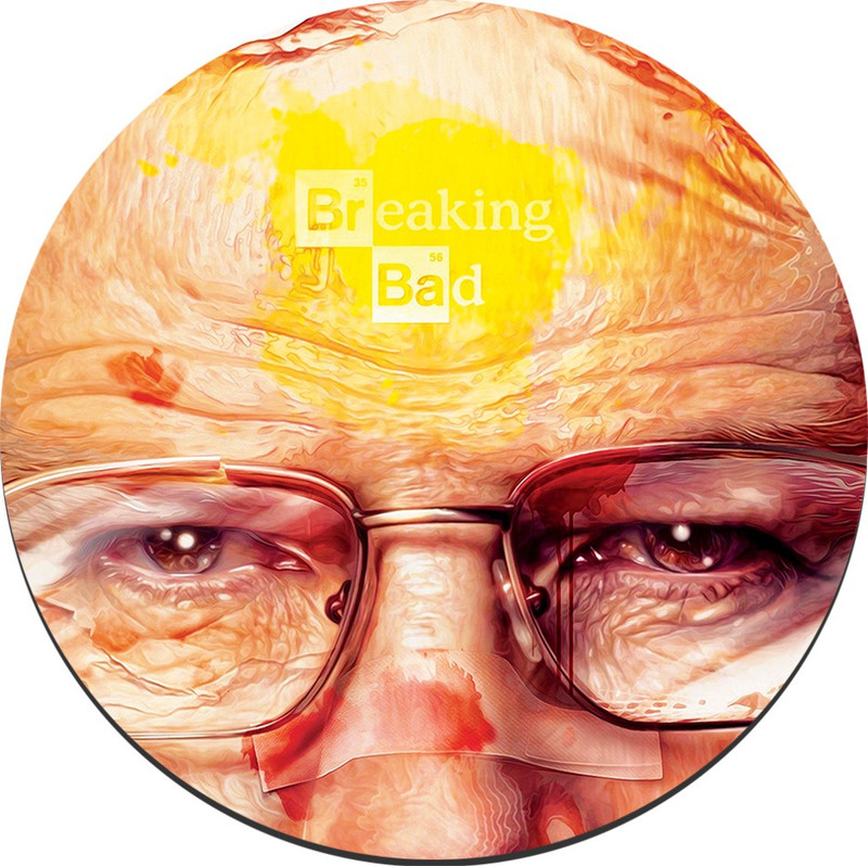 CRAZYINK MPADROUND-Bad Close up Mousepad(Multicolor)